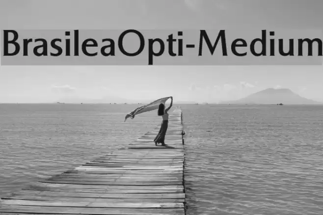 BrasileaOpti-Medium Font examples