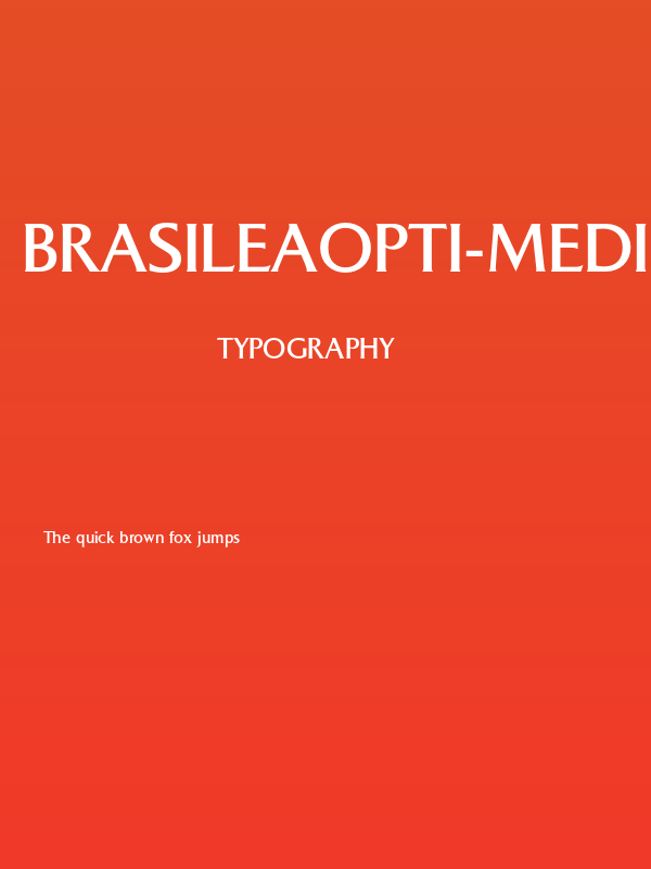 BrasileaOpti-Medium Poster