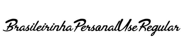 Brasileirinha Personal Use Regular  baixar fontes gratis