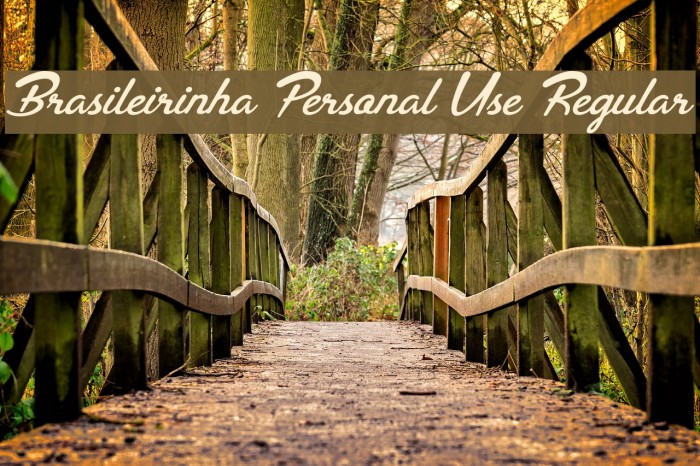 Brasileirinha Personal Use Regular Font examples
