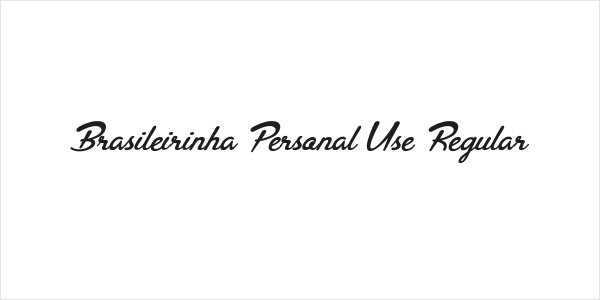 Brasileirinha Personal Use Regular Logo