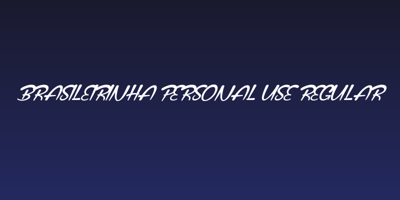 Brasileirinha Personal Use Regular Social Header