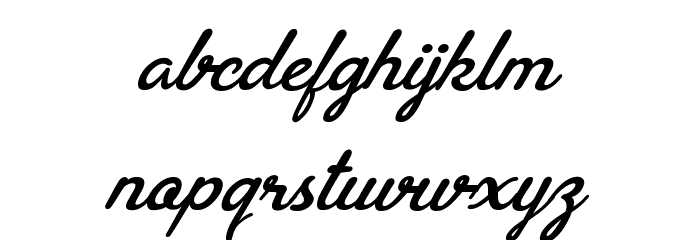 Brasileirinha Personal Use Regular Font LOWERCASE