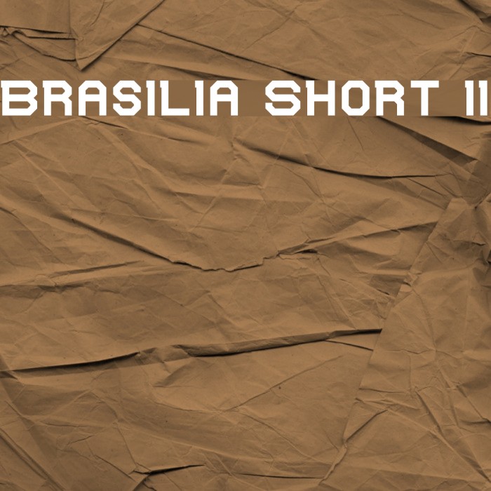 Brasilia Short II Font examples