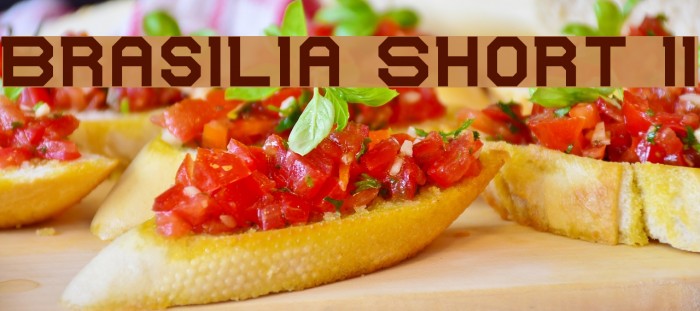 Brasilia Short II Font examples