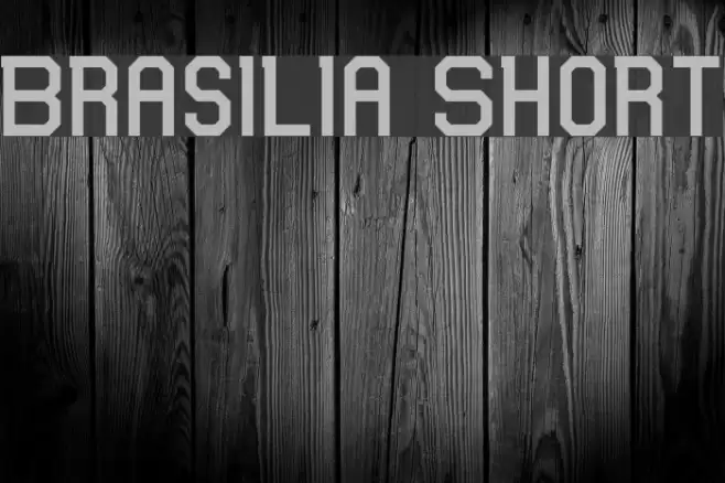Brasilia Short Font examples