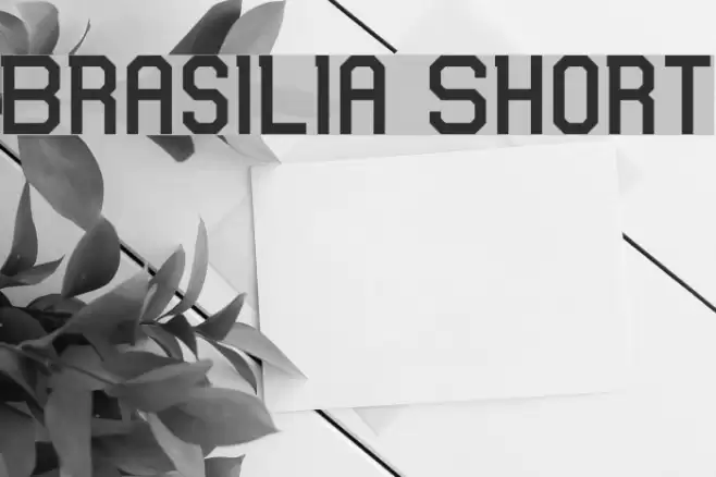 Brasilia Short Font examples