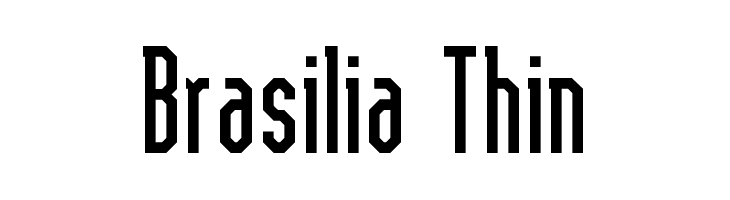 Brasilia Thin  フリーフォントのダウンロード