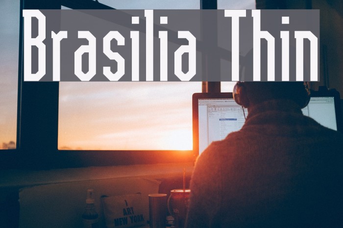 Brasilia Thin Font examples