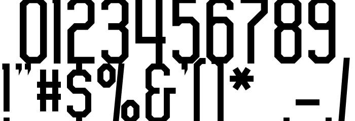 Brasilia Font OTHER CHARS