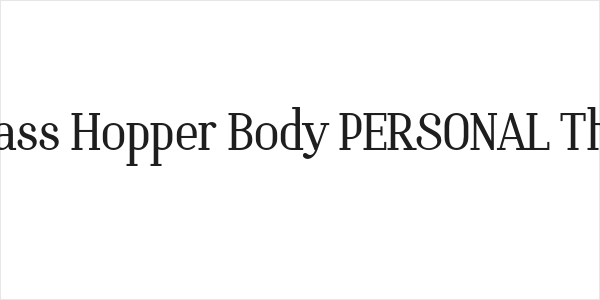 Brass Hopper Body PERSONAL Thin Logo