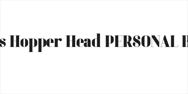 Brass Hopper Head PERSONAL Black Logo