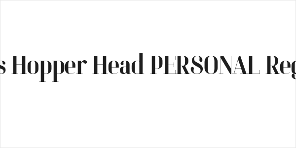 Brass Hopper Head PERSONAL Regular Logo