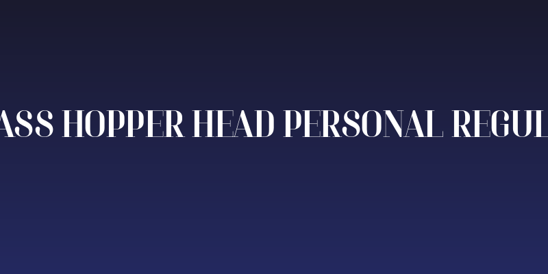 Brass Hopper Head PERSONAL Regular Social Header
