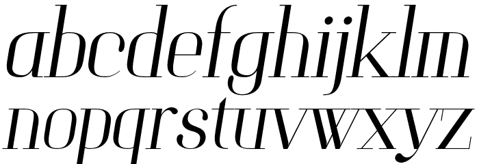 Brass Hopper Head PERSONAL Thin Italic Font LOWERCASE