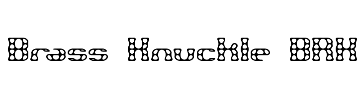Brass Knuckle BRK  Скачать бесплатные шрифты
