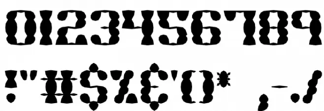 Brass Knuckle SS BRK Font OTHER CHARS