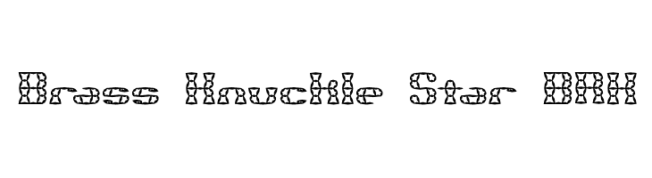Brass Knuckle Star BRK  Frei Schriftart Herunterladen