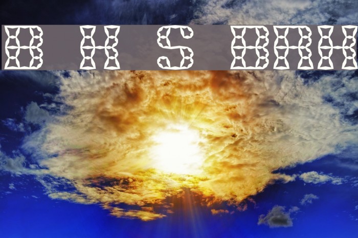 Brass Knuckle Star BRK Font examples