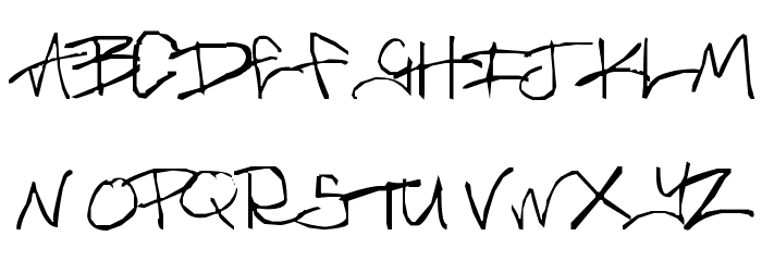 Brass-Monkey Font LOWERCASE