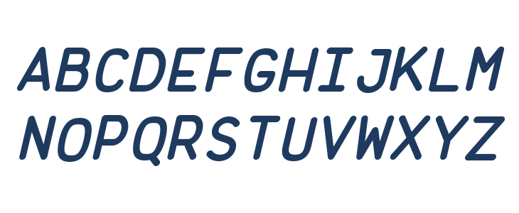 Brass Mono Bold Italic Uppercase