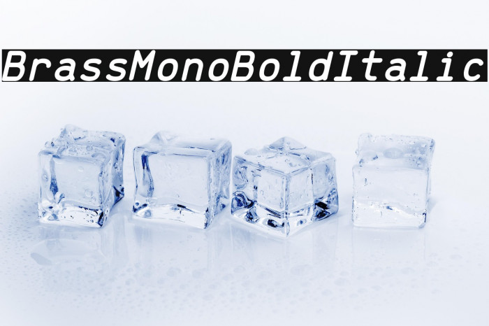 Brass Mono Bold Italic Example 2