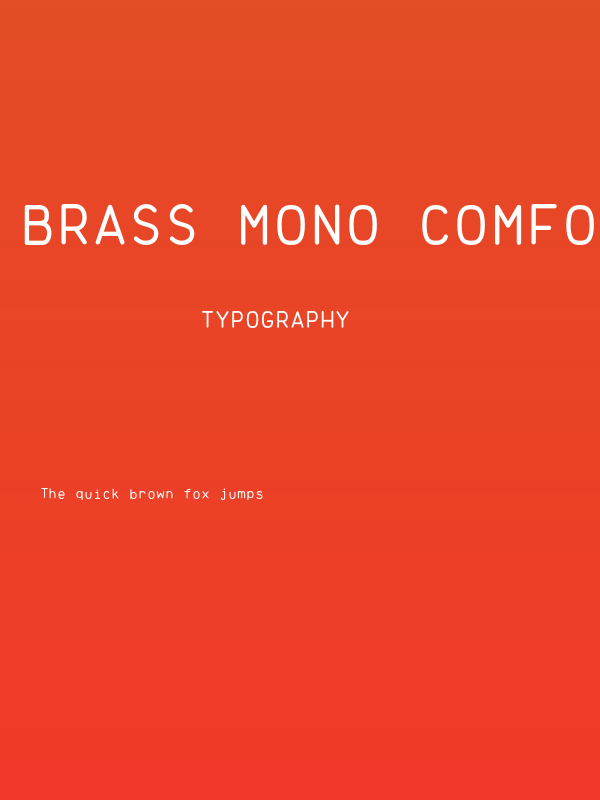 Brass Mono Comfortable Regular Poster