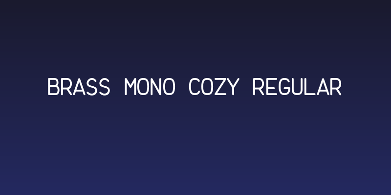 Brass Mono Cozy Regular Social Header