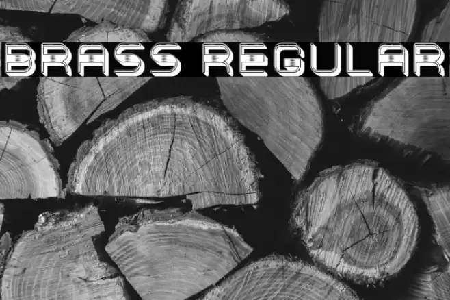 Brass Regular Font examples