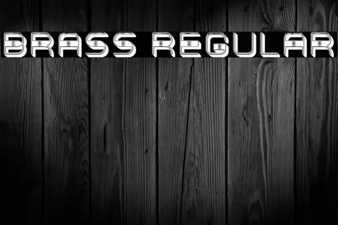 Brass Regular Font examples