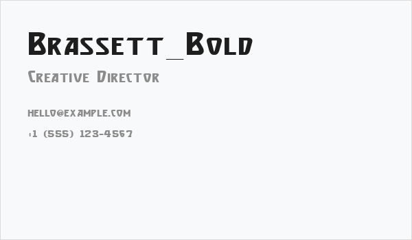 Brassett_Bold Business Card