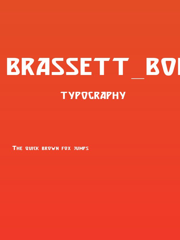Brassett_Bold Poster