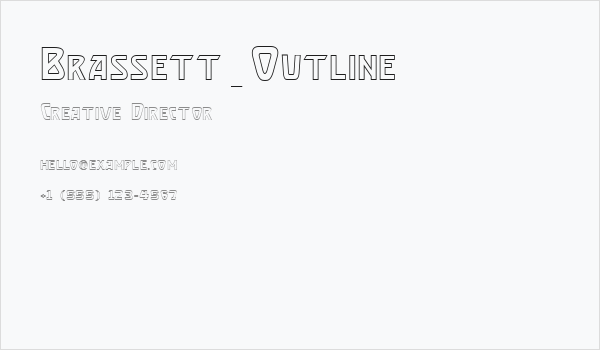 Brassett_Outline Business Card