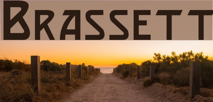 Brassett Font examples