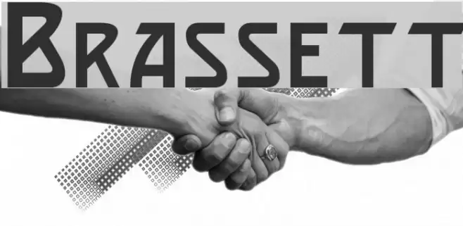 Brassett Font examples