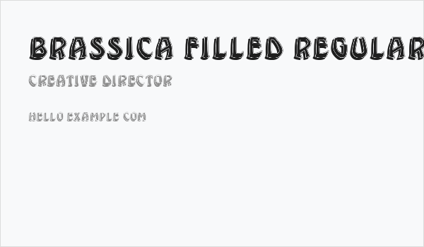 Brassica Filled Regular Business Card
