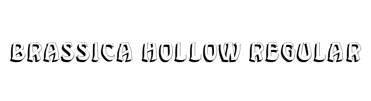 Brassica Hollow Regular  Скачать бесплатные шрифты