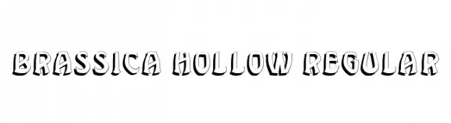 Brassica Hollow Regular  font caratteri gratis