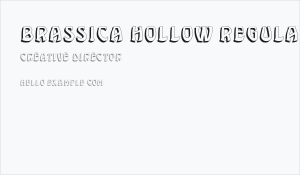 Brassica Hollow Regular Business Card
