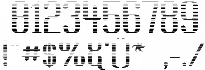 Brassiere Line Font OTHER CHARS