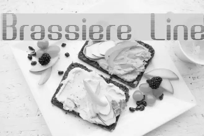 Brassiere Line Font examples
