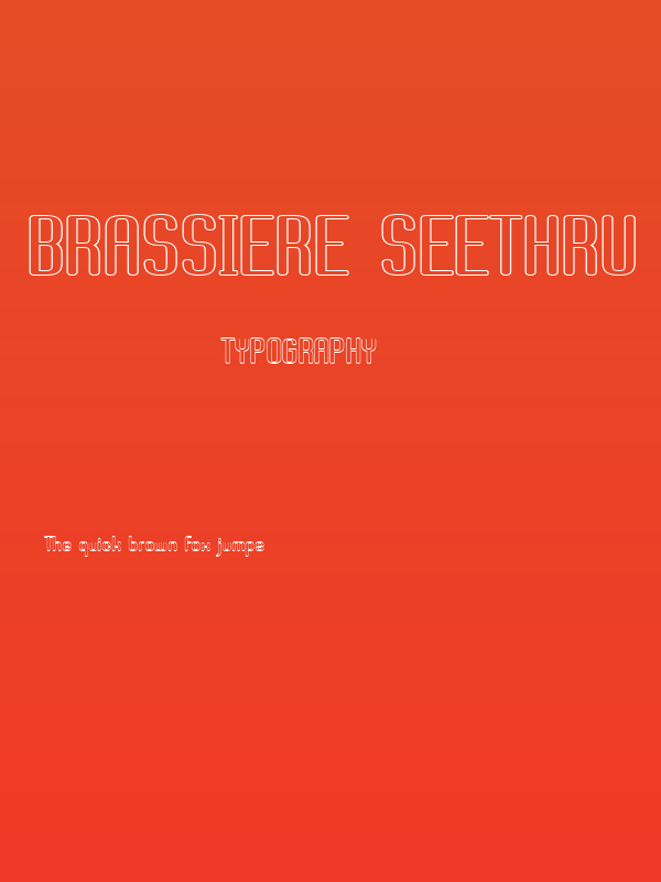 Brassiere Seethru Poster