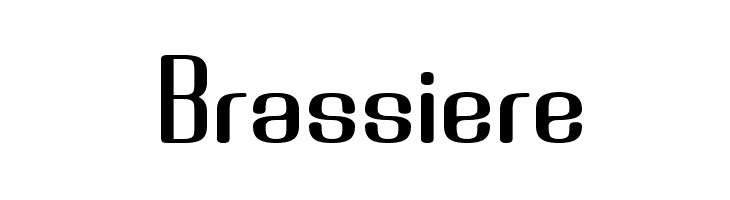 Brassiere Font