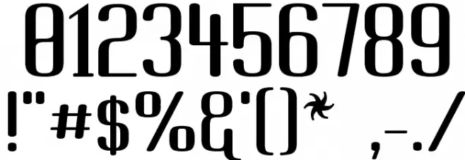 Brassiere Font OTHER CHARS