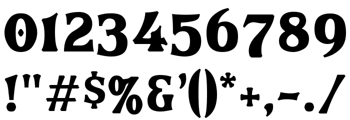 Brasspounder Font OTHER CHARS
