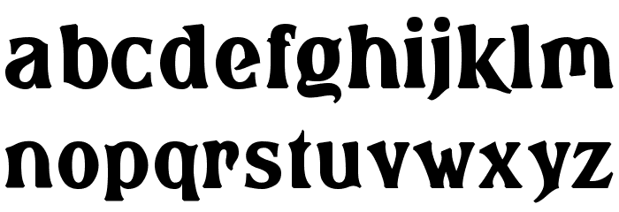 Brasspounder Font LOWERCASE