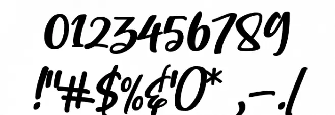 Brastagi Font OTHER CHARS