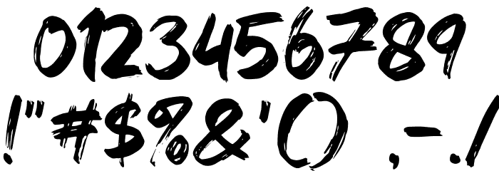 Brat Town Schriftart Anderer Schreiben