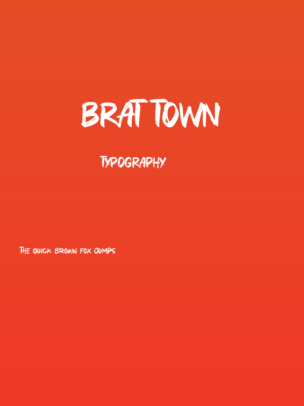 Brat Town Poster