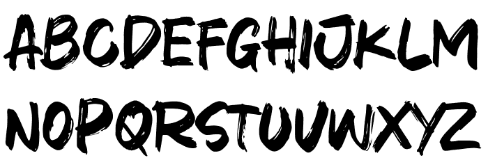 Brat Town Schriftart Kleinbuchstaben